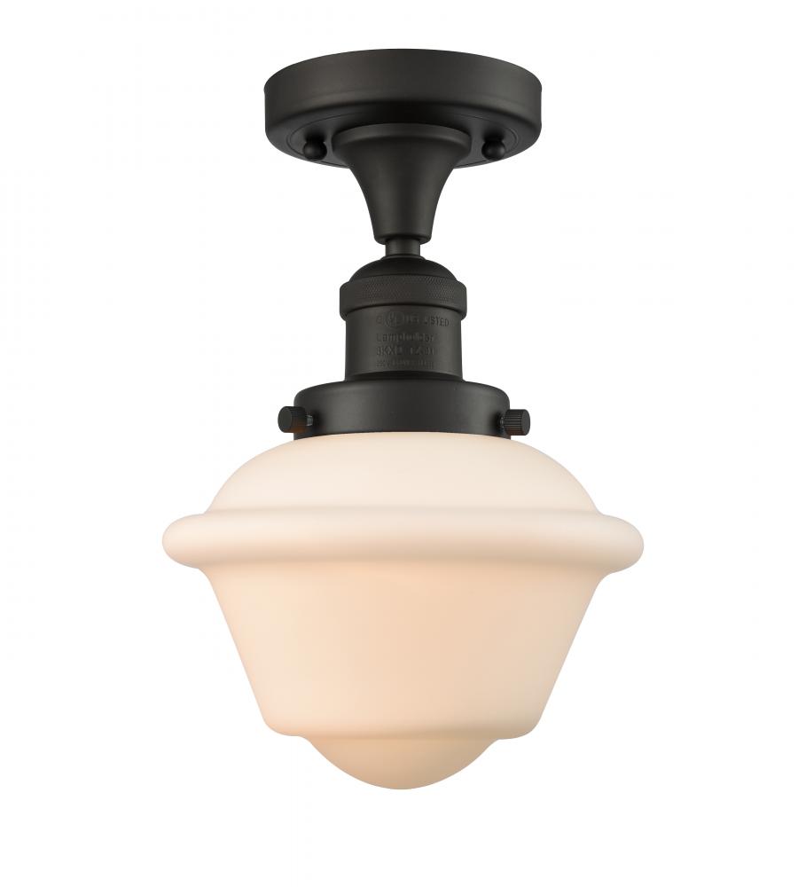 Oxford - 1 Light - 8 inch - Oil Rubbed Bronze - Semi-Flush Mount