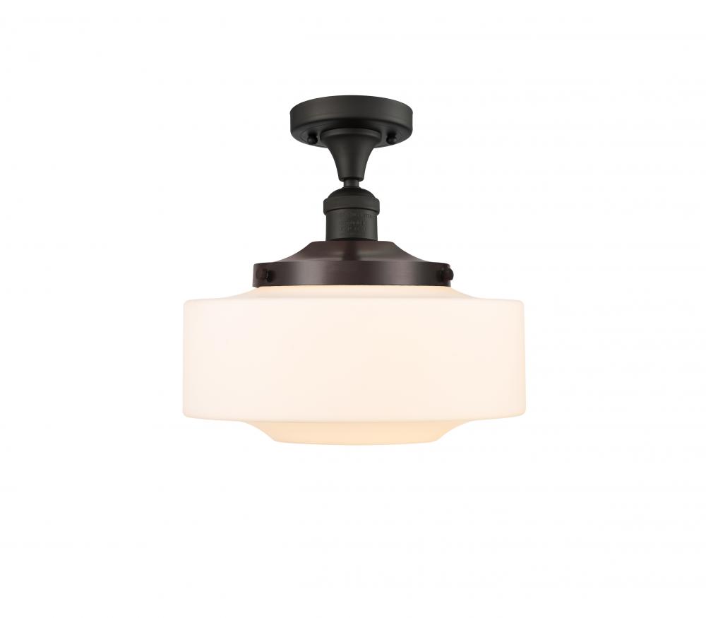 Bridgeton - 1 Light - 12 inch - Oil Rubbed Bronze - Semi-Flush Mount