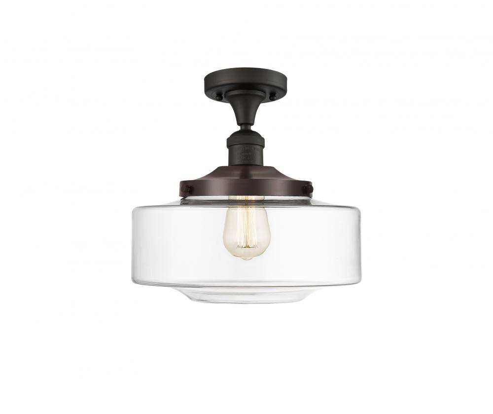 Bridgeton - 1 Light - 12 inch - Oil Rubbed Bronze - Semi-Flush Mount