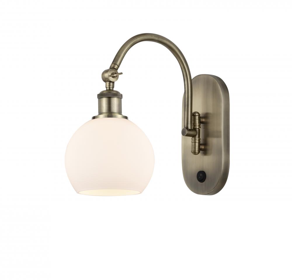 Athens - 1 Light - 6 inch - Antique Brass - Sconce