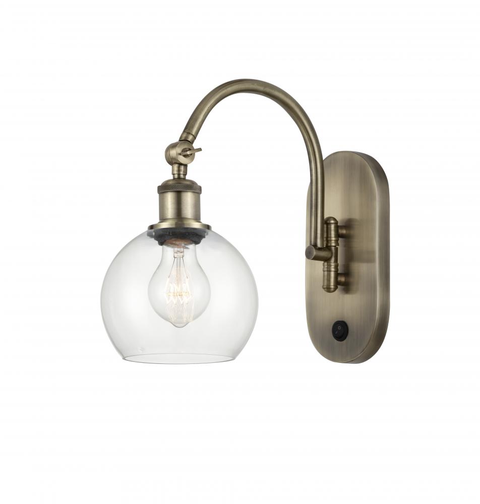Athens - 1 Light - 6 inch - Antique Brass - Adjustable Swing Arm