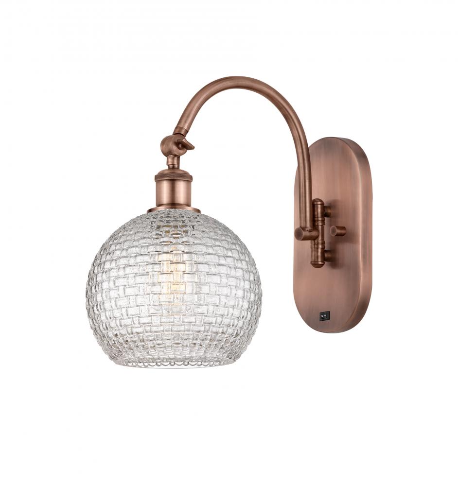 Athens - 1 Light - 8 inch - Antique Copper - Sconce