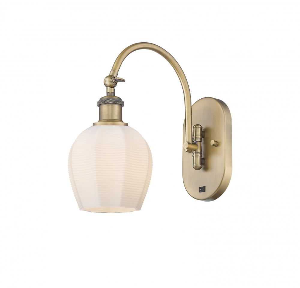 Norfolk - 1 Light - 6 inch - Brushed Brass - Sconce