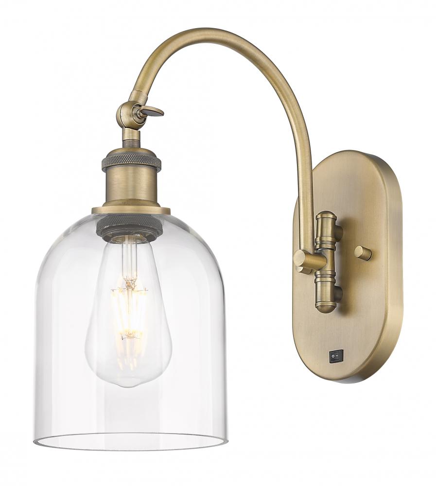 Bella - 1 Light - 6 inch - Brushed Brass - Sconce