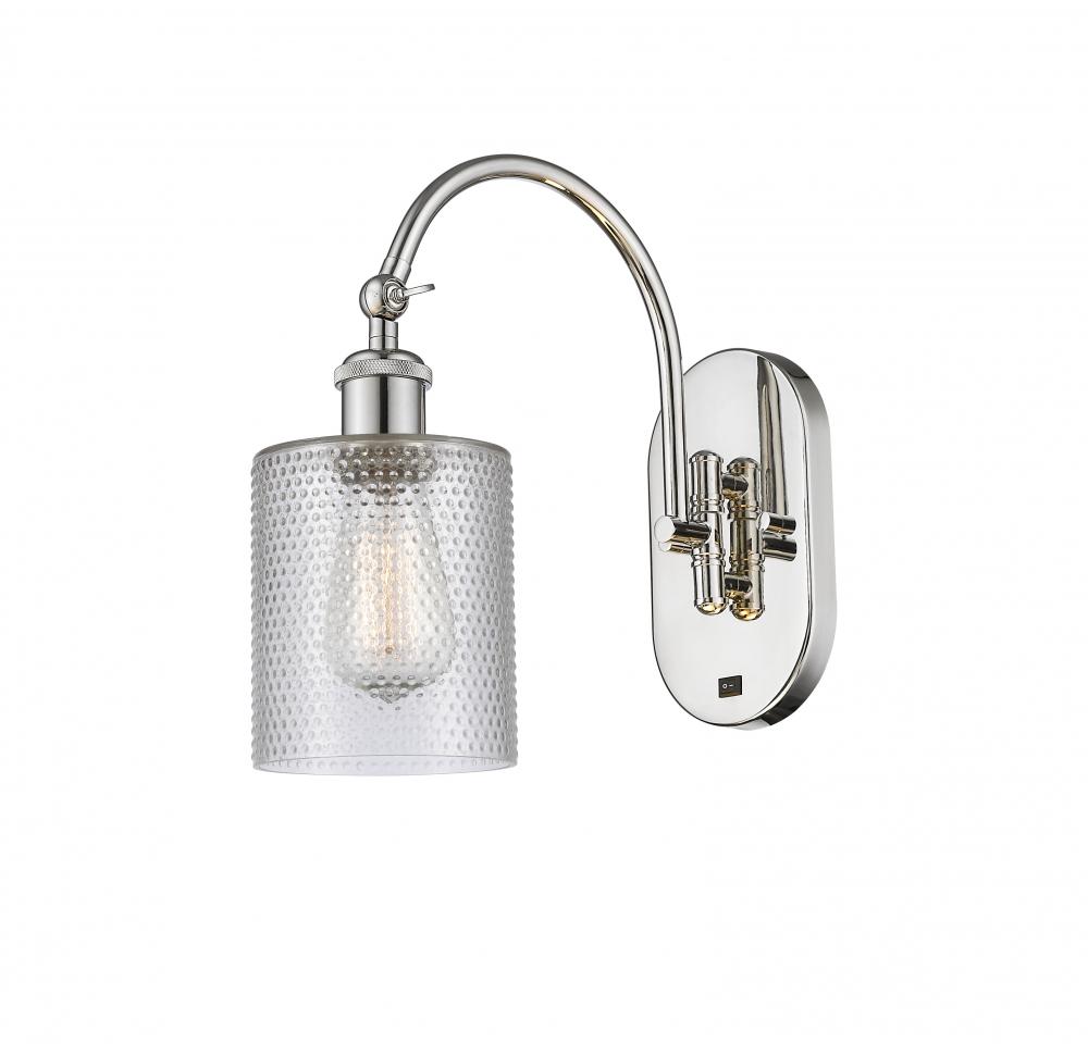 Cobbleskill - 1 Light - 5 inch - Polished Nickel - Sconce