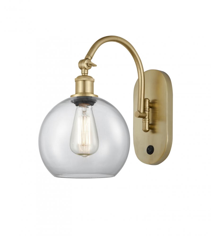 Athens - 1 Light - 8 inch - Satin Gold - Sconce