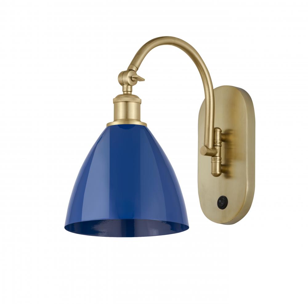 Plymouth - 1 Light - 8 inch - Satin Gold - Sconce