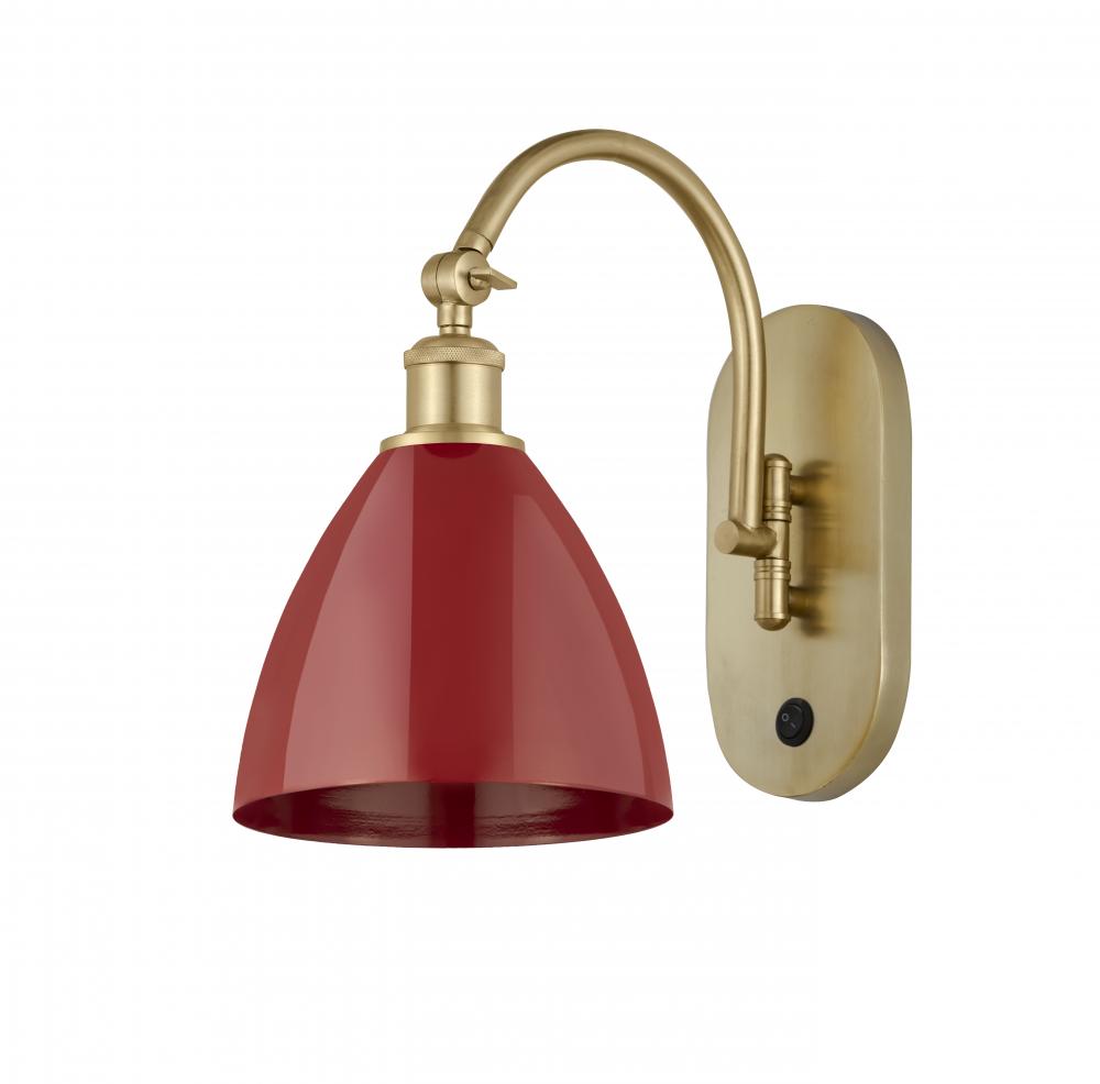 Plymouth - 1 Light - 8 inch - Satin Gold - Sconce