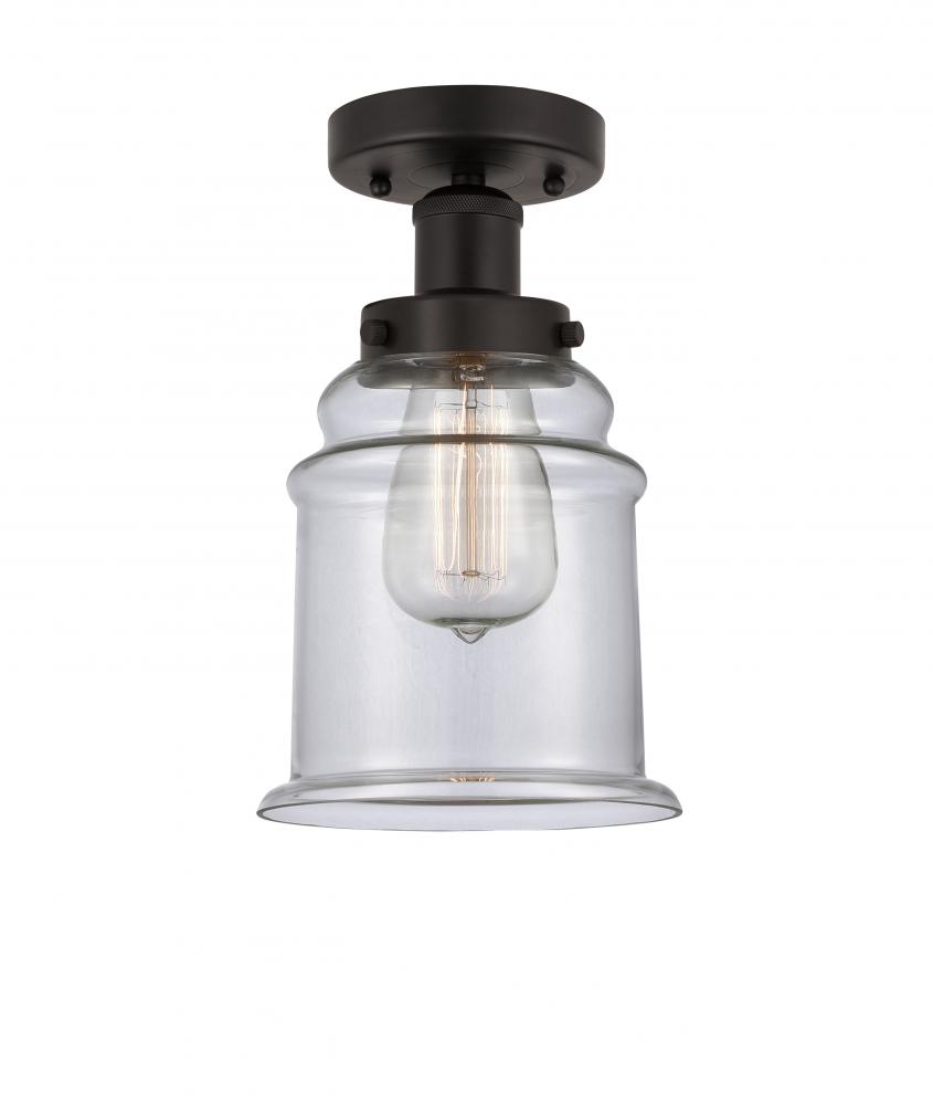 Canton - 1 Light - 6 inch - Oil Rubbed Bronze - Semi-Flush Mount