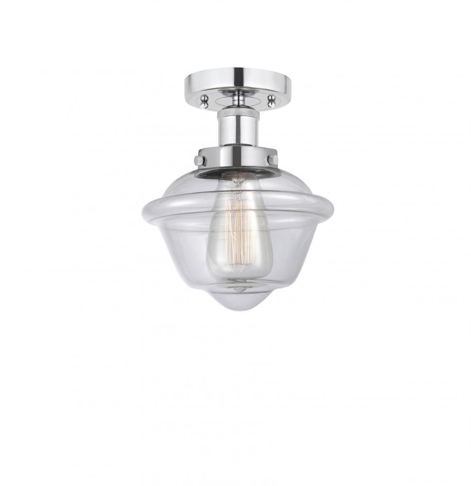 Oxford - 1 Light - 7 inch - Polished Chrome - Semi-Flush Mount