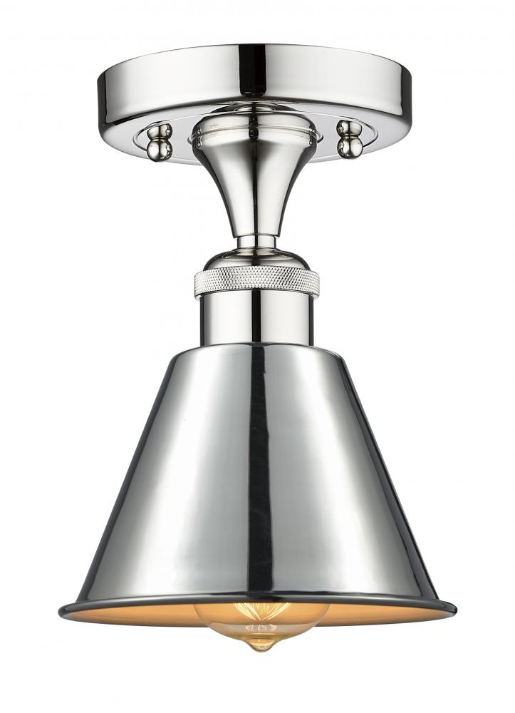 Smithfield - 1 Light - 7 inch - Polished Chrome - Semi-Flush Mount