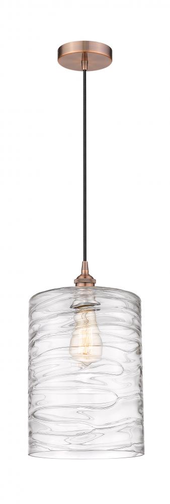 Cobbleskill - 1 Light - 9 inch - Antique Copper - Cord hung - Mini Pendant