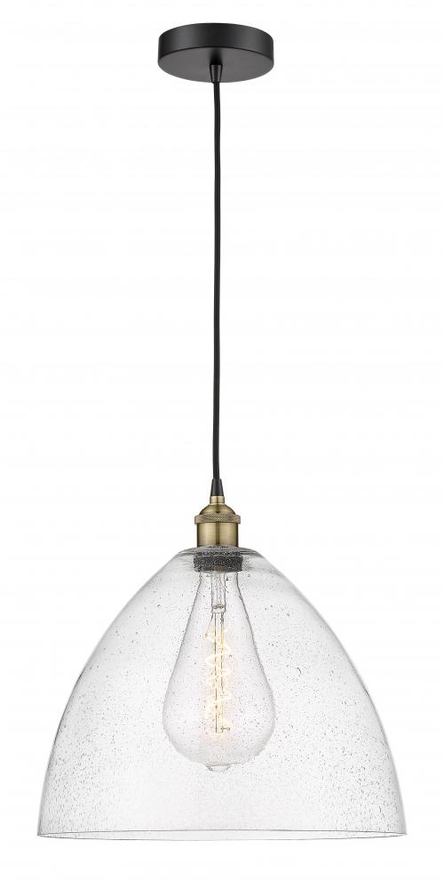 Bristol - 1 Light - 16 inch - Black Antique Brass - Cord hung - Pendant