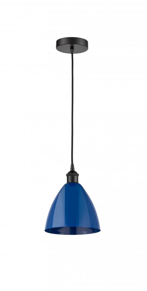 Plymouth - 1 Light - 8 inch - Matte Black - Cord hung - Mini Pendant