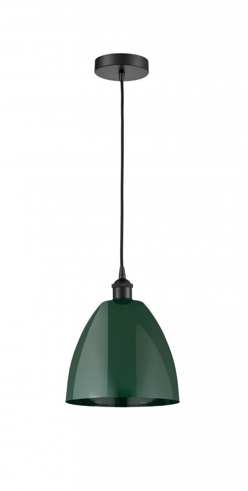 Plymouth - 1 Light - 9 inch - Matte Black - Cord hung - Mini Pendant