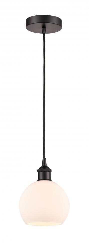 Athens - 1 Light - 6 inch - Oil Rubbed Bronze - Cord hung - Mini Pendant