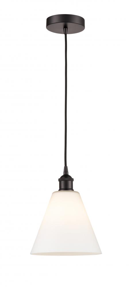 Berkshire - 1 Light - 8 inch - Oil Rubbed Bronze - Cord hung - Mini Pendant