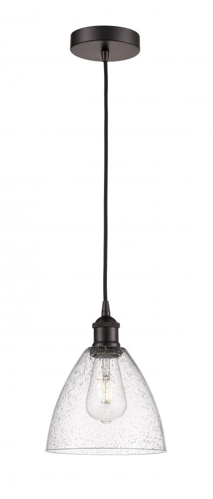 Bristol - 1 Light - 8 inch - Oil Rubbed Bronze - Cord hung - Mini Pendant