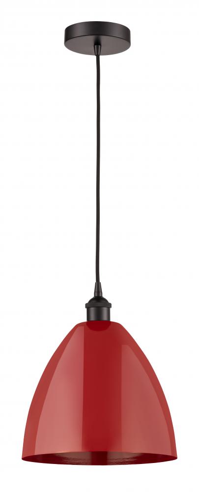 Plymouth - 1 Light - 12 inch - Oil Rubbed Bronze - Cord hung - Mini Pendant