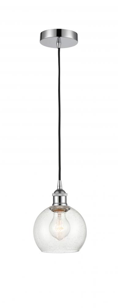 Athens - 1 Light - 6 inch - Polished Chrome - Cord hung - Mini Pendant