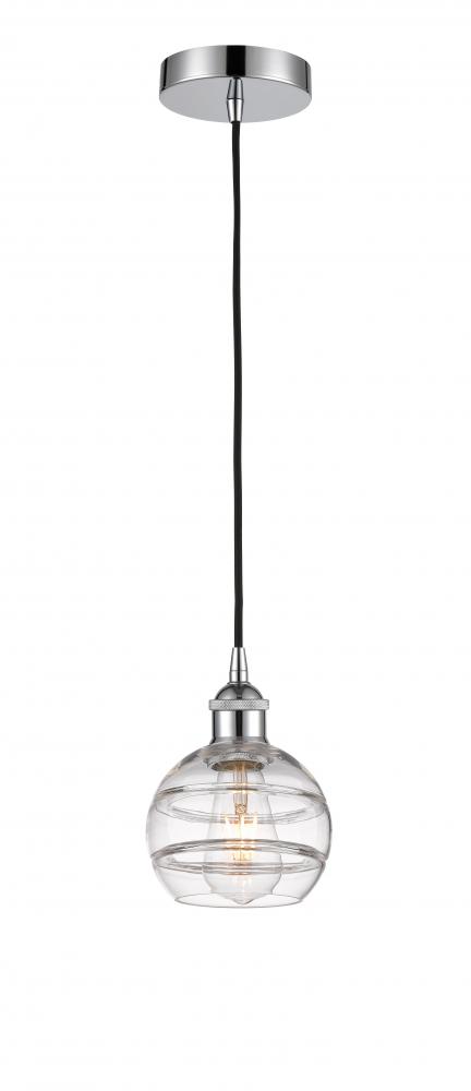 Rochester - 1 Light - 6 inch - Polished Chrome - Cord hung - Mini Pendant