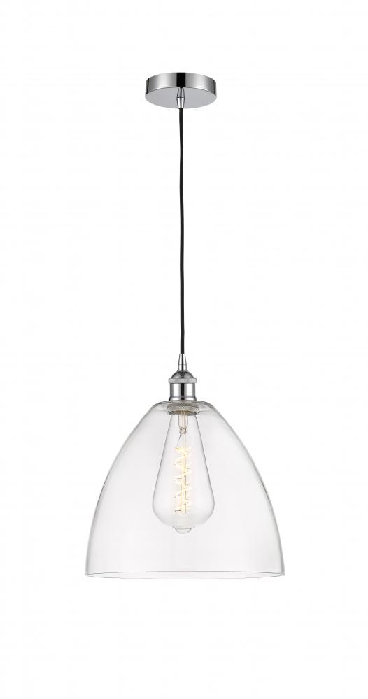 Bristol - 1 Light - 12 inch - Polished Chrome - Cord hung - Mini Pendant