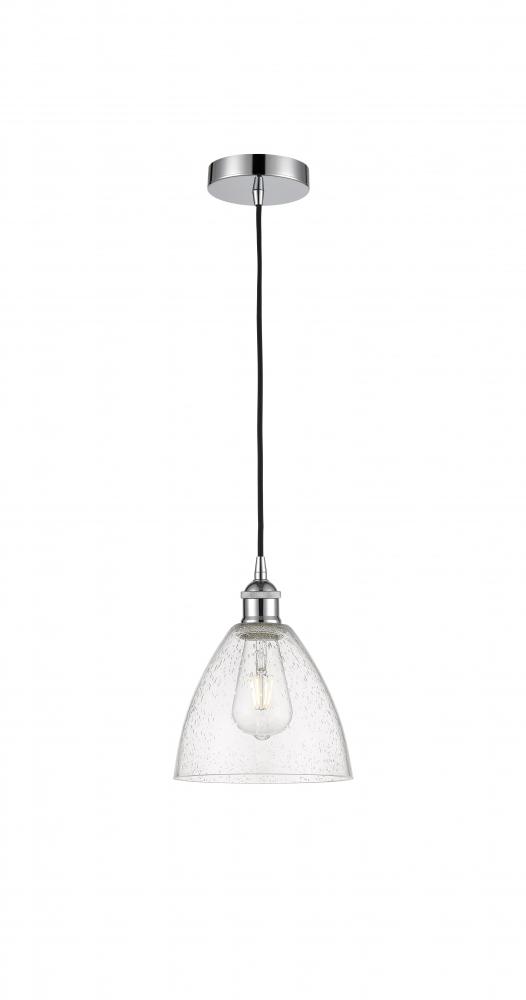 Bristol - 1 Light - 8 inch - Polished Chrome - Cord hung - Mini Pendant