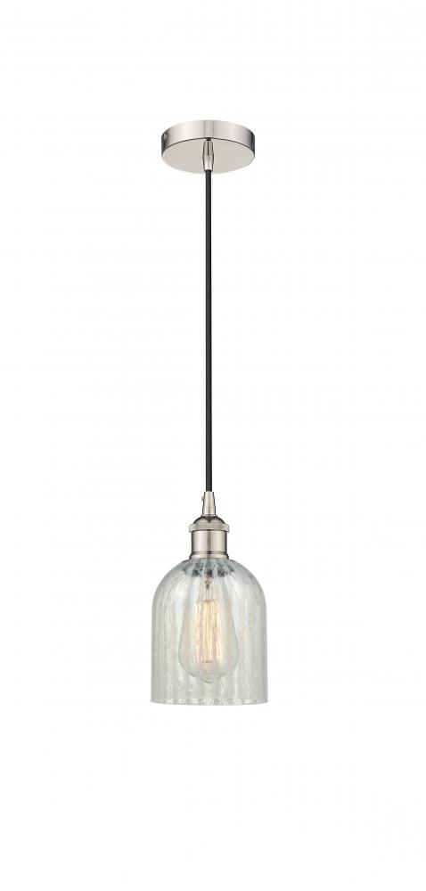 Caledonia - 1 Light - 5 inch - Polished Nickel - Cord hung - Mini Pendant