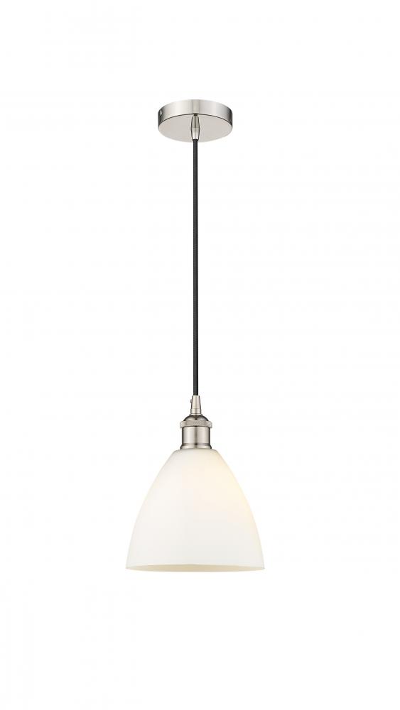 Bristol - 1 Light - 8 inch - Polished Nickel - Cord hung - Mini Pendant