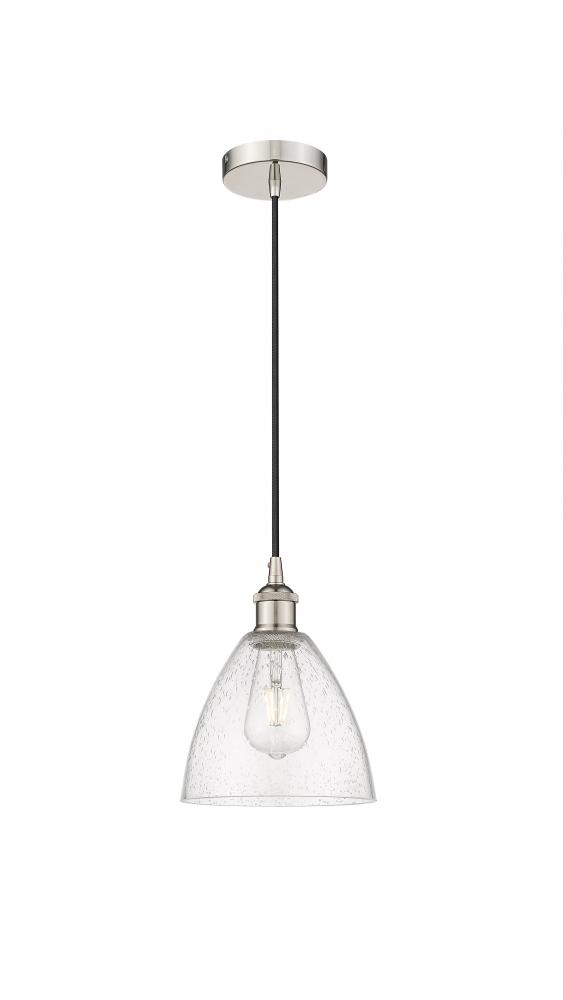 Bristol - 1 Light - 8 inch - Polished Nickel - Cord hung - Mini Pendant