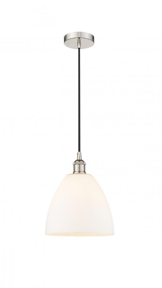 Bristol - 1 Light - 9 inch - Polished Nickel - Cord hung - Mini Pendant