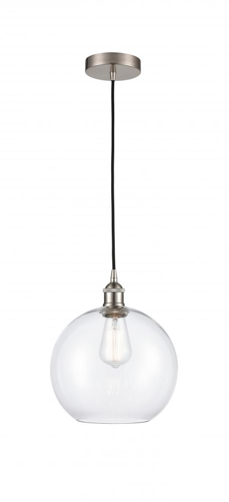 Athens - 1 Light - 10 inch - Brushed Satin Nickel - Cord hung - Mini Pendant