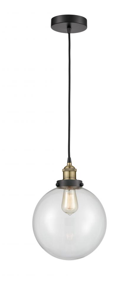 Beacon - 1 Light - 10 inch - Black Antique Brass - Cord hung - Mini Pendant