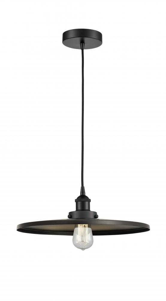 Appalachian - 1 Light - 16 inch - Matte Black - Cord hung - Mini Pendant