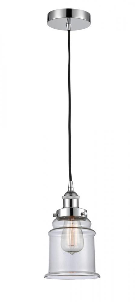 Canton - 1 Light - 6 inch - Polished Chrome - Cord hung - Mini Pendant