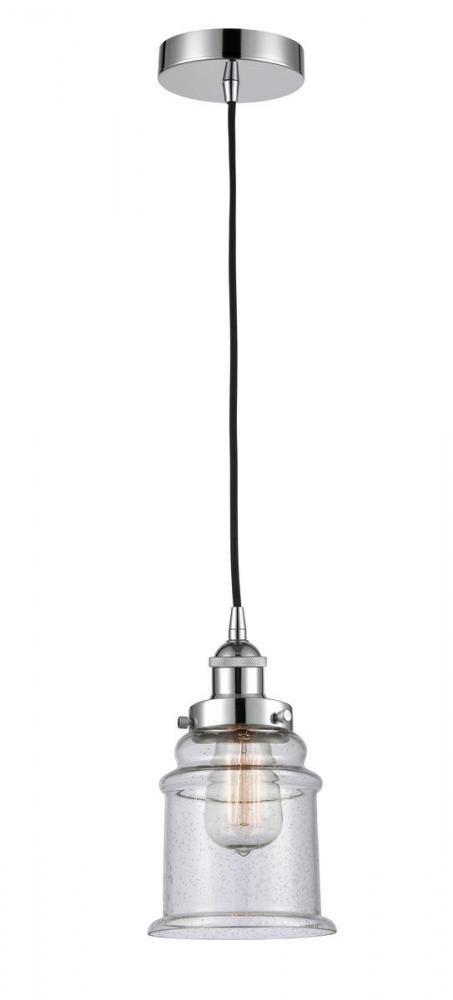 Canton - 1 Light - 6 inch - Polished Chrome - Cord hung - Mini Pendant