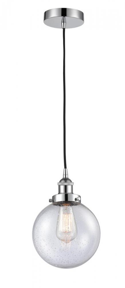 Beacon - 1 Light - 8 inch - Polished Chrome - Cord hung - Mini Pendant