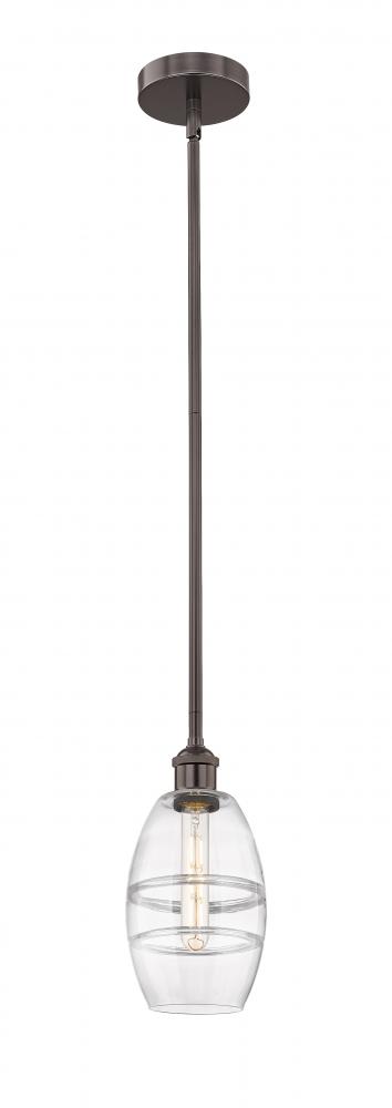 Vaz - 1 Light - 6 inch - Oil Rubbed Bronze - Cord hung - Mini Pendant