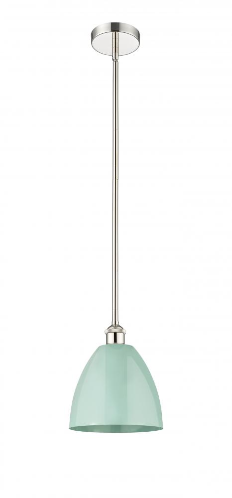 Plymouth - 1 Light - 9 inch - Polished Nickel - Cord hung - Mini Pendant