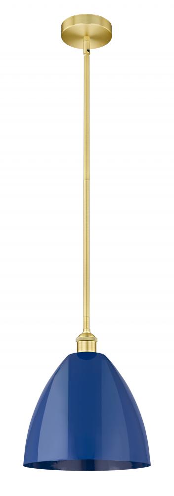 Plymouth - 1 Light - 12 inch - Satin Gold - Cord hung - Mini Pendant