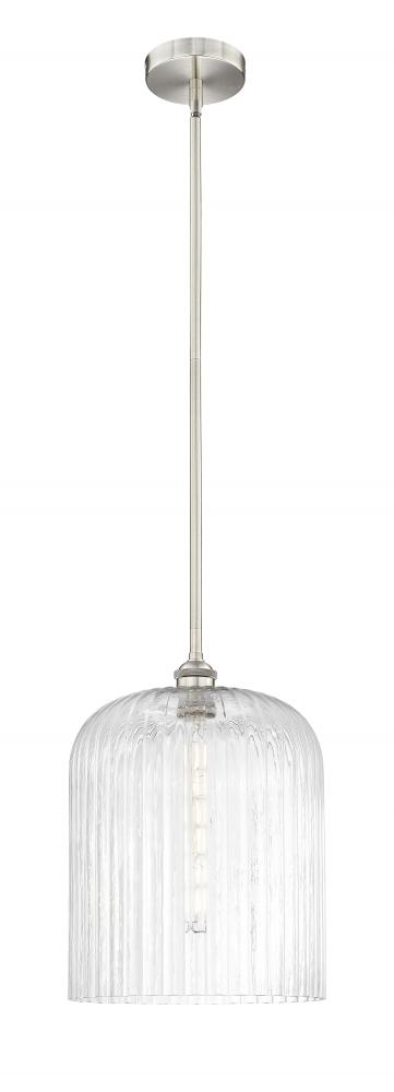Bridal Veil - 1 Light - 5 inch - Brushed Satin Nickel - Cord hung - Mini Pendant