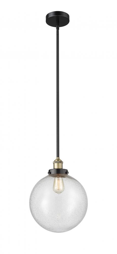 Beacon - 1 Light - 12 inch - Black Antique Brass - Cord hung - Mini Pendant