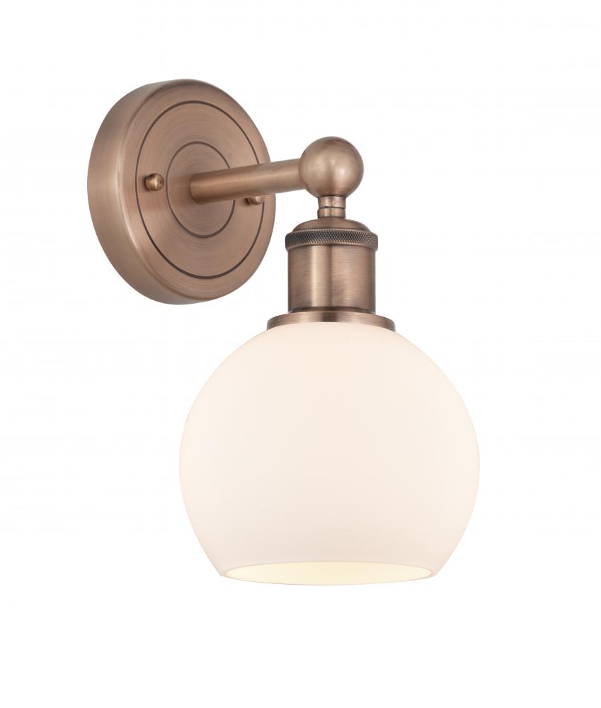 Athens - 1 Light - 6 inch - Antique Copper - Sconce