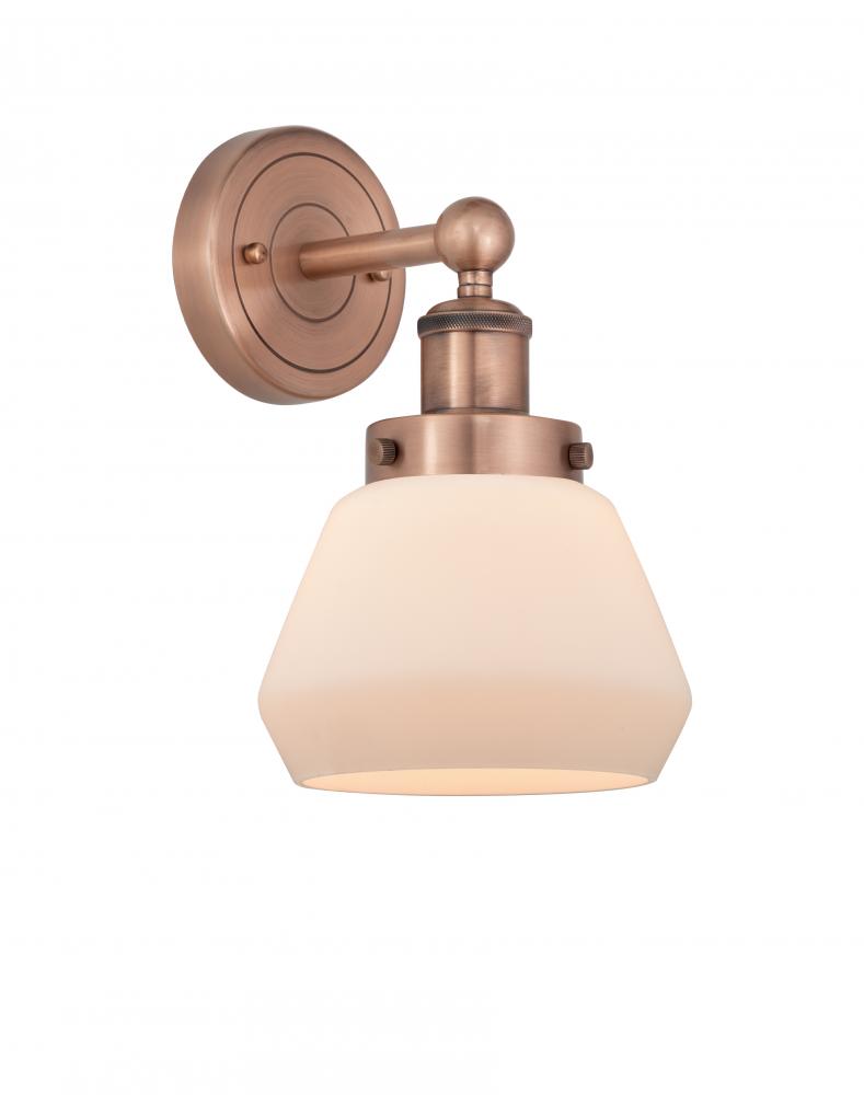 Fulton - 1 Light - 7 inch - Antique Copper - Sconce