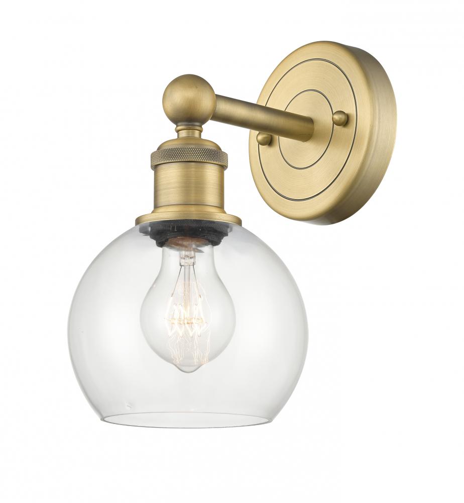 Athens - 1 Light - 6 inch - Brushed Brass - Sconce