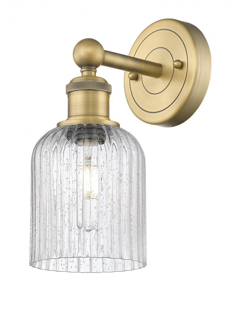 Bridal Veil - 1 Light - 5 inch - Brushed Brass - Sconce