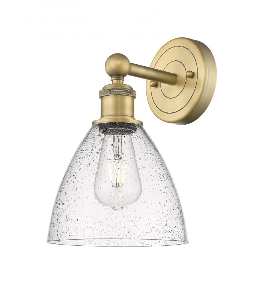 Bristol - 1 Light - 8 inch - Brushed Brass - Sconce