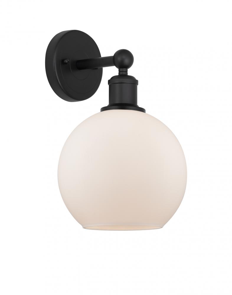 Athens - 1 Light - 8 inch - Matte Black - Sconce