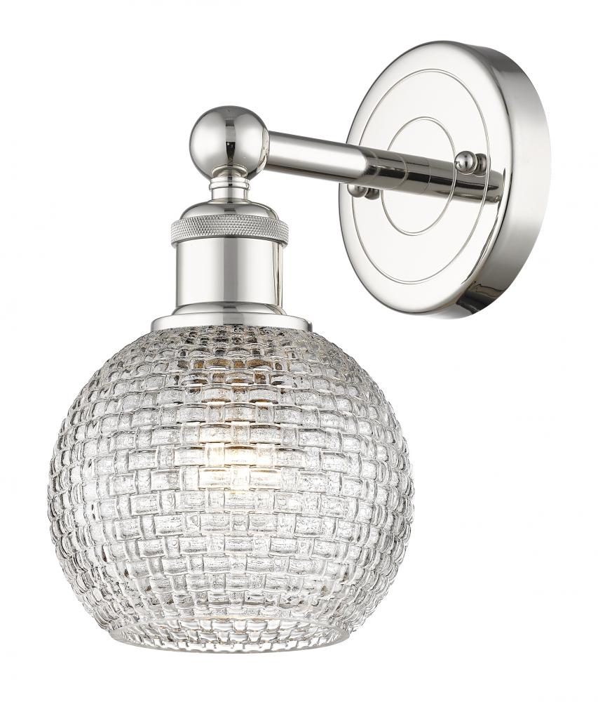 Athens - 1 Light - 6 inch - Polished Nickel - Sconce