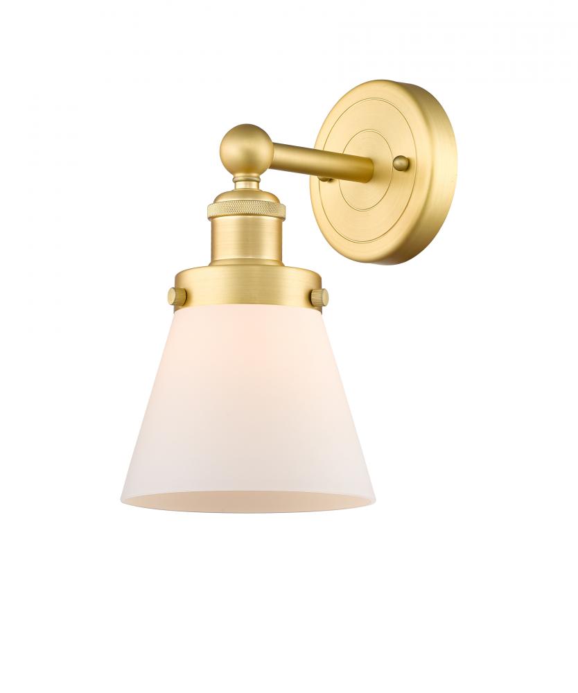 Cone - 1 Light - 6 inch - Satin Gold - Sconce